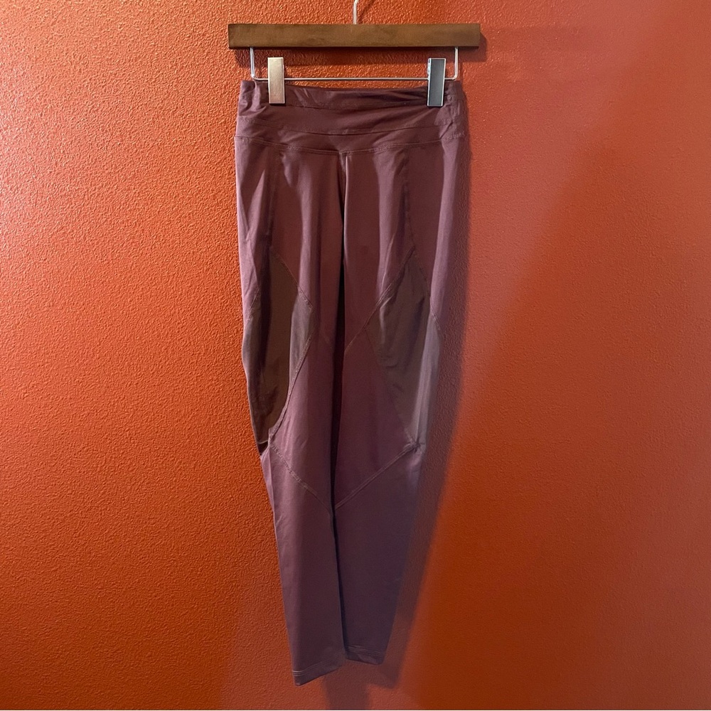 Varley‎ Women’s Burgundy Lightweight Breathable Athletic Yoga Leggings
